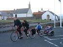 The Jameses cycle home