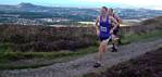 Alasdair Anthony leads Murray Strain along the top